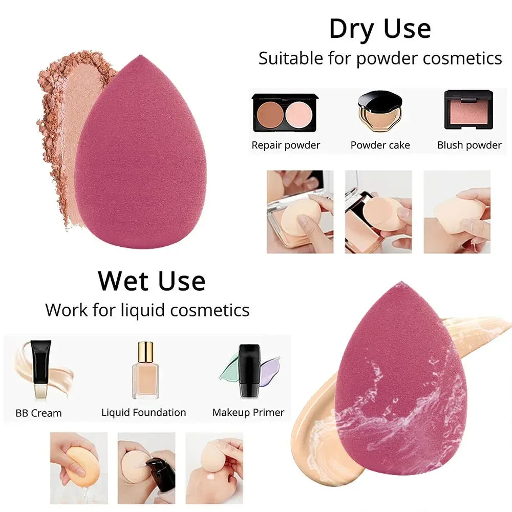 Multicolor Soft Makeup Sponges – Professional Blending Applicators for a Perfect Makeup Base