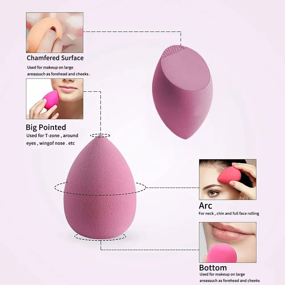 Multicolor Soft Makeup Sponges – Professional Blending Applicators for a Perfect Makeup Base